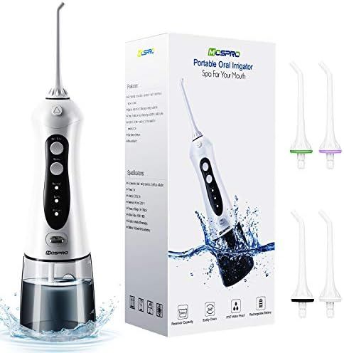 Water Flosser Professional Cordless Dental Oral Irrigator - 300ML Portable and Rechargeable IPX7 ... | Amazon (US)