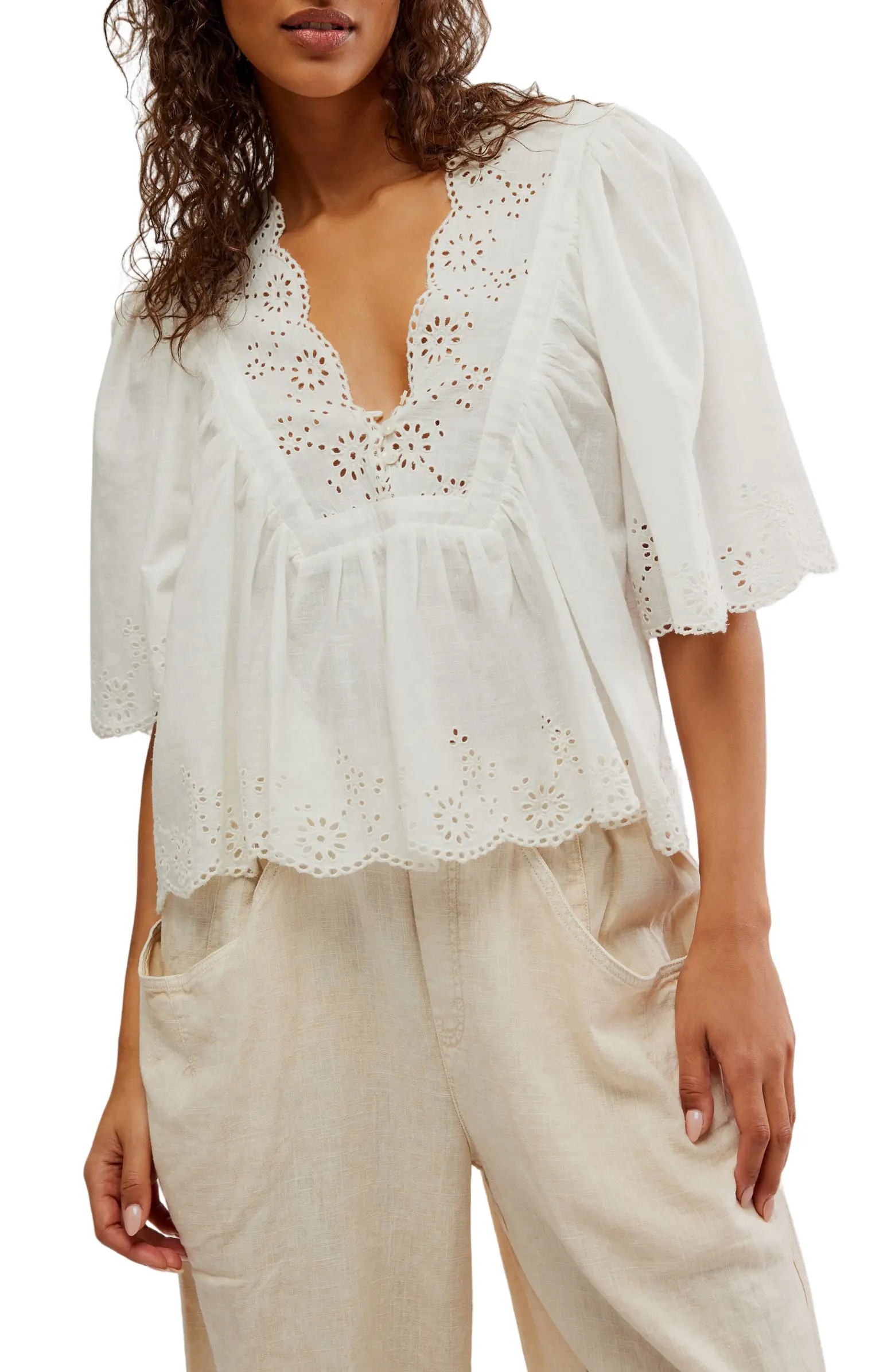 Costa Eyelet Top | Nordstrom
