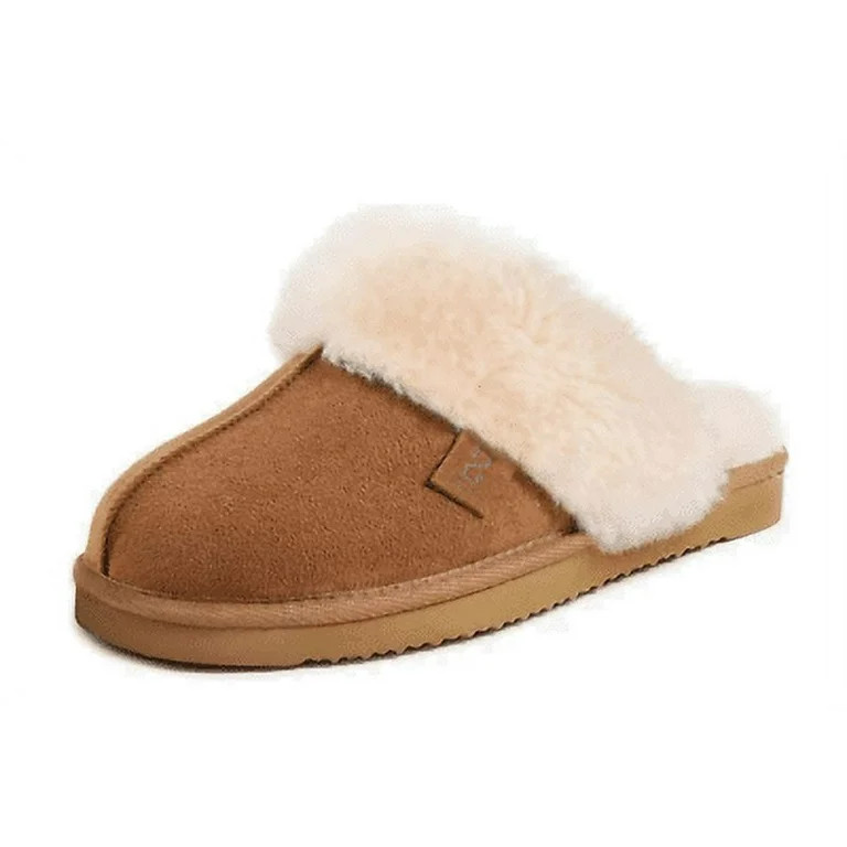 Wishcotton Women's Warm Cozy Fuzzy Sherpa Fleece Lined Home Slippers | Walmart (US)
