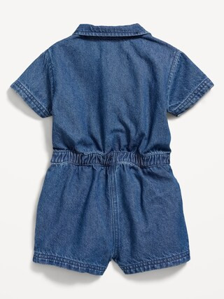 Short-Sleeve Utility Romper for Toddler Girls | Old Navy (US)