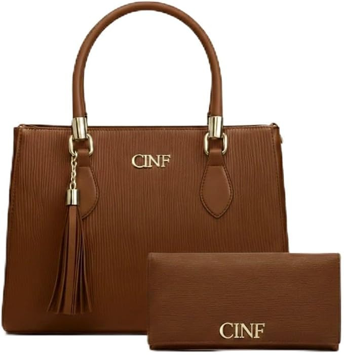 Bolsa Feminina Média de Ombro + Carteira Kit Com 2 Peças | Amazon (BR)