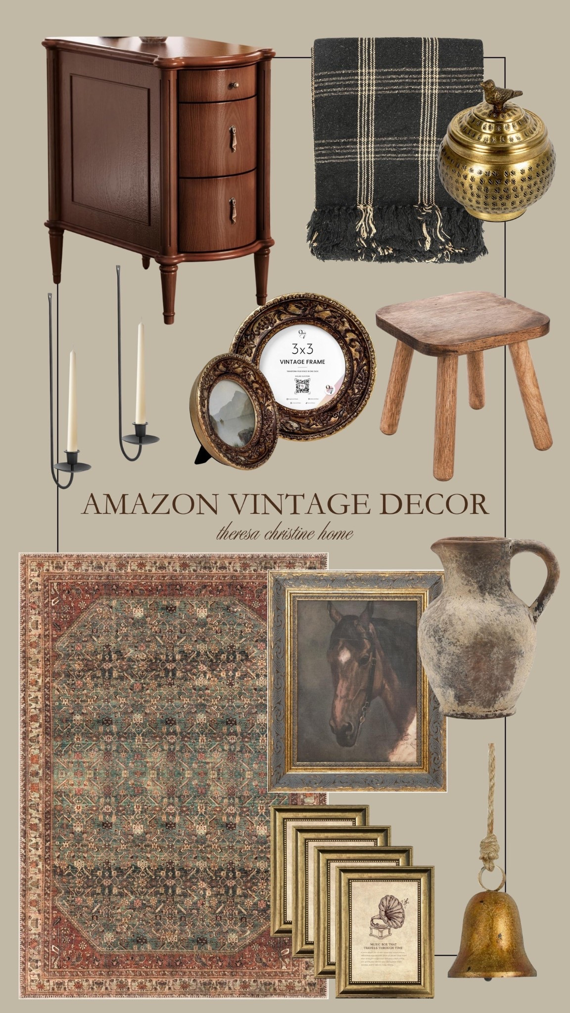 Amazon vintage decor finds🤎

#LTKHome #LTKFindsUnder50 
