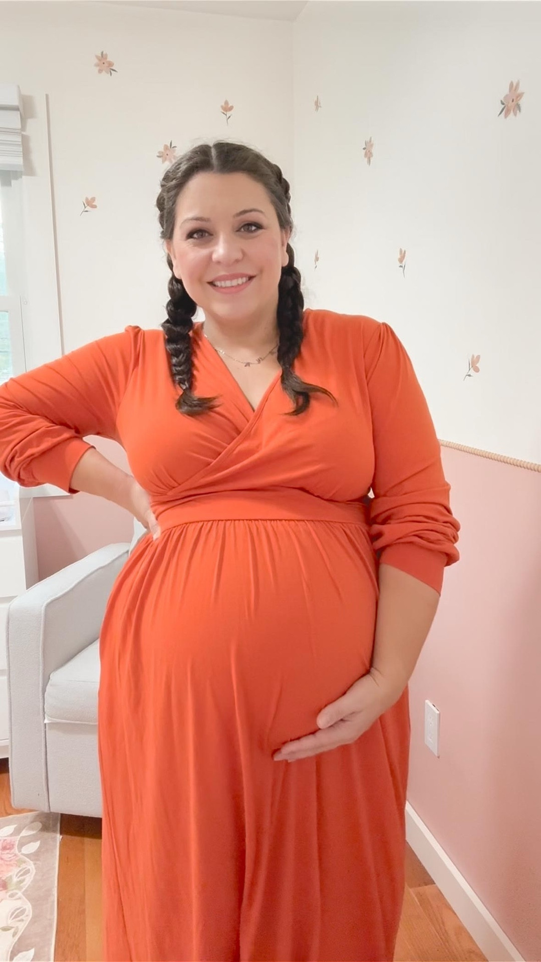 keeping it comfy in these Amazon maternity finds from @ougesdress #gifted 👏🏻 just 2 weeks (or less) to go so I’ll be living in these super stretchy t shirts and cardigans - with a few dresses here and there! 

#LTKBump #LTKSeasonal #LTKStyleTip