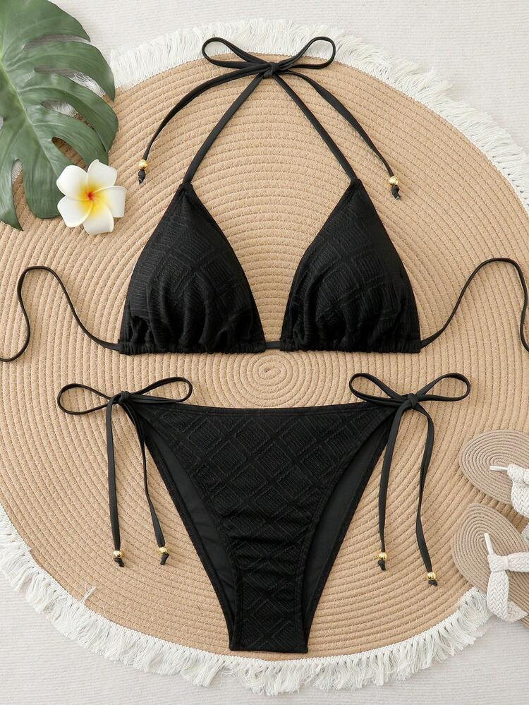 Swim Vcay Plus Size Women Sexy Triangle Cup Bikini Swimwear For Beach Vacation | SHEIN
