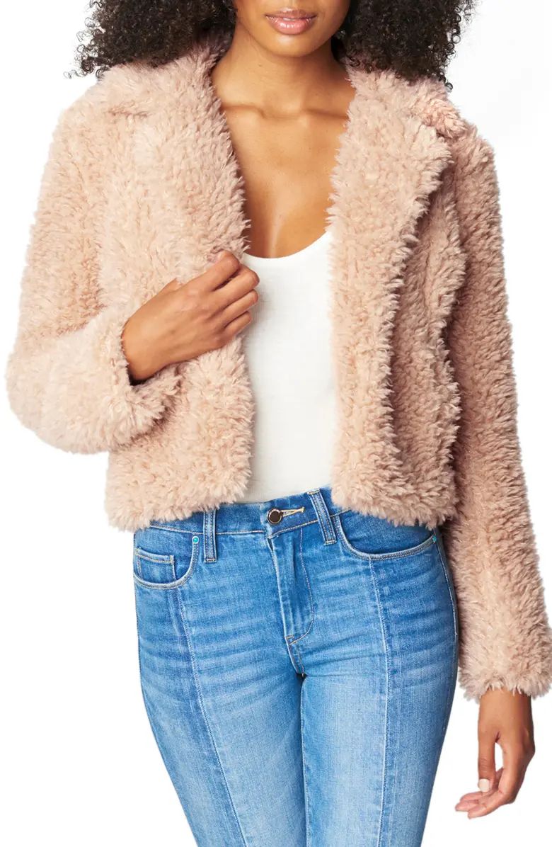 Curly Faux Fleece Chubby Coat | Nordstrom