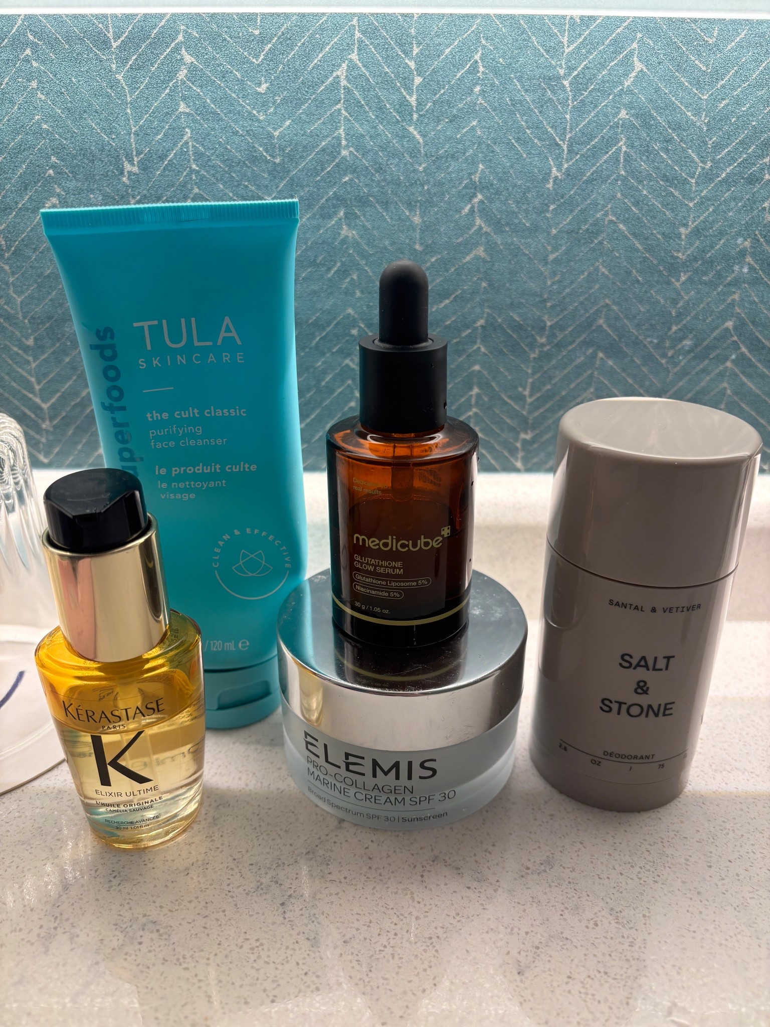 Morning routine, beauty routine, skincare, hair care, natural deodorant, serum, medicube, Tula, elemis, pro collagen, salt & stone

#LTKBeauty #LTKmorningroutine #LTKgrwm