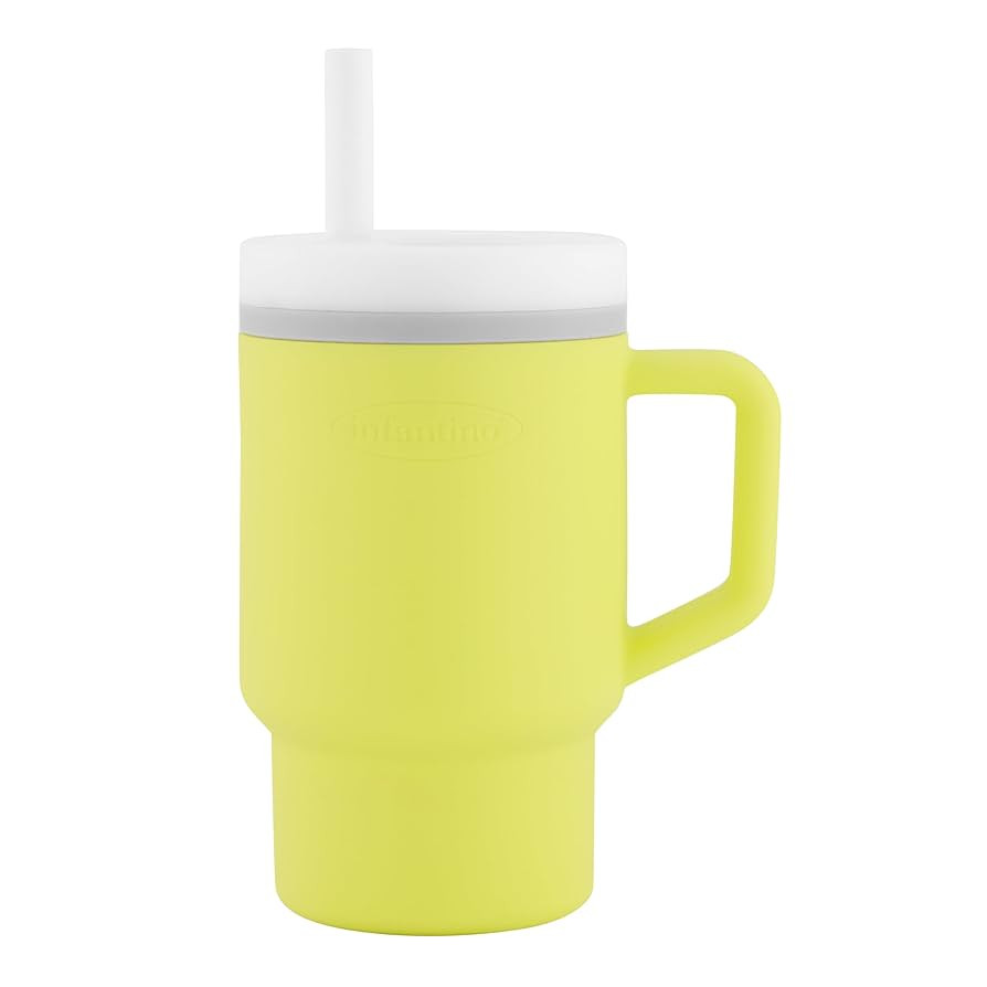 Infantino My 1st Tumbler, Silicone Sippy Cup with Straw & Handle, Spill-Resistant, for On-the-Go,... | Amazon (US)