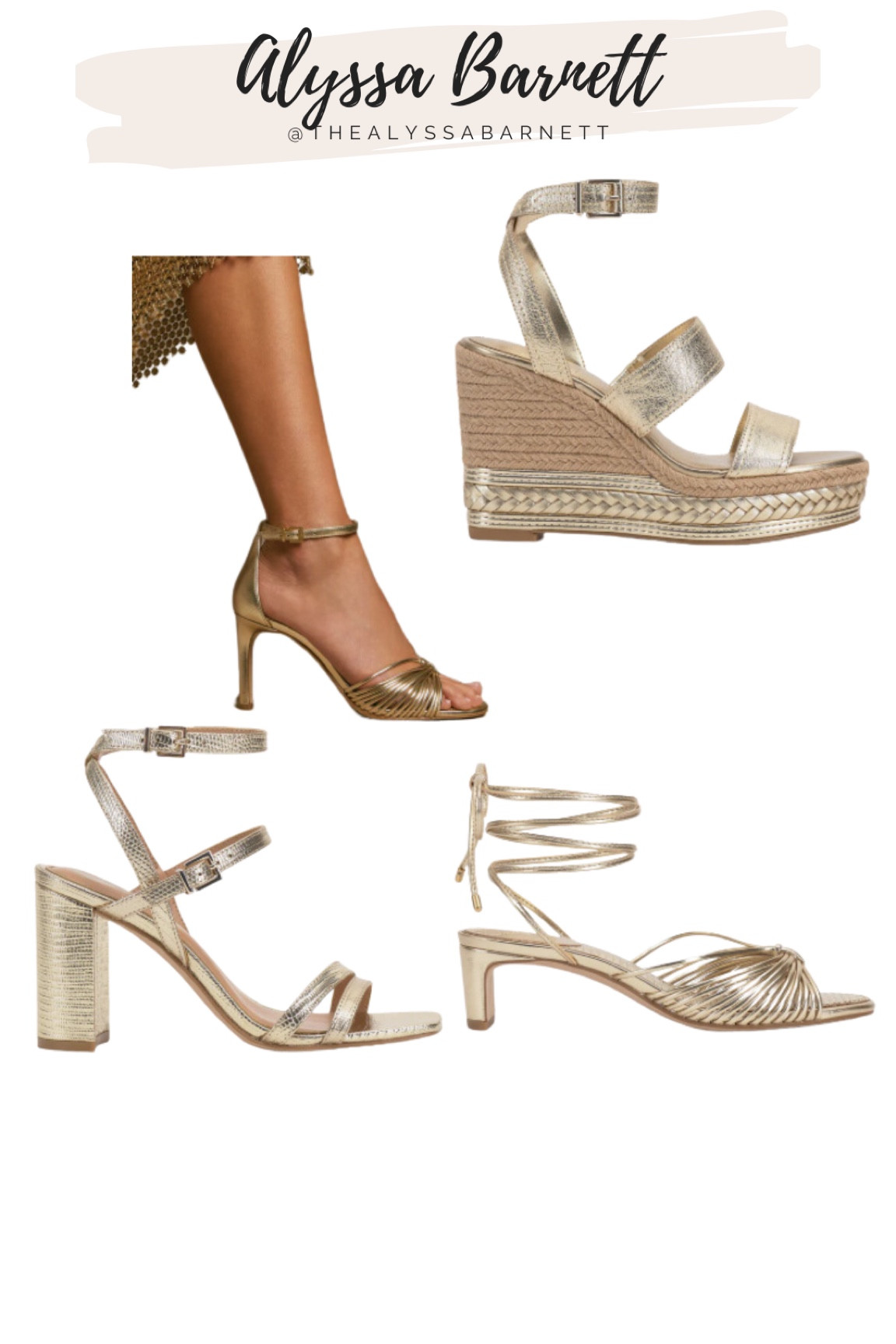 Vince Camuto gold heels, kitten, strappy. Espadrilles - gorgeous and perfect for spring 

#LTKSeasonal #LTKStyleTip #LTKSaleAlert