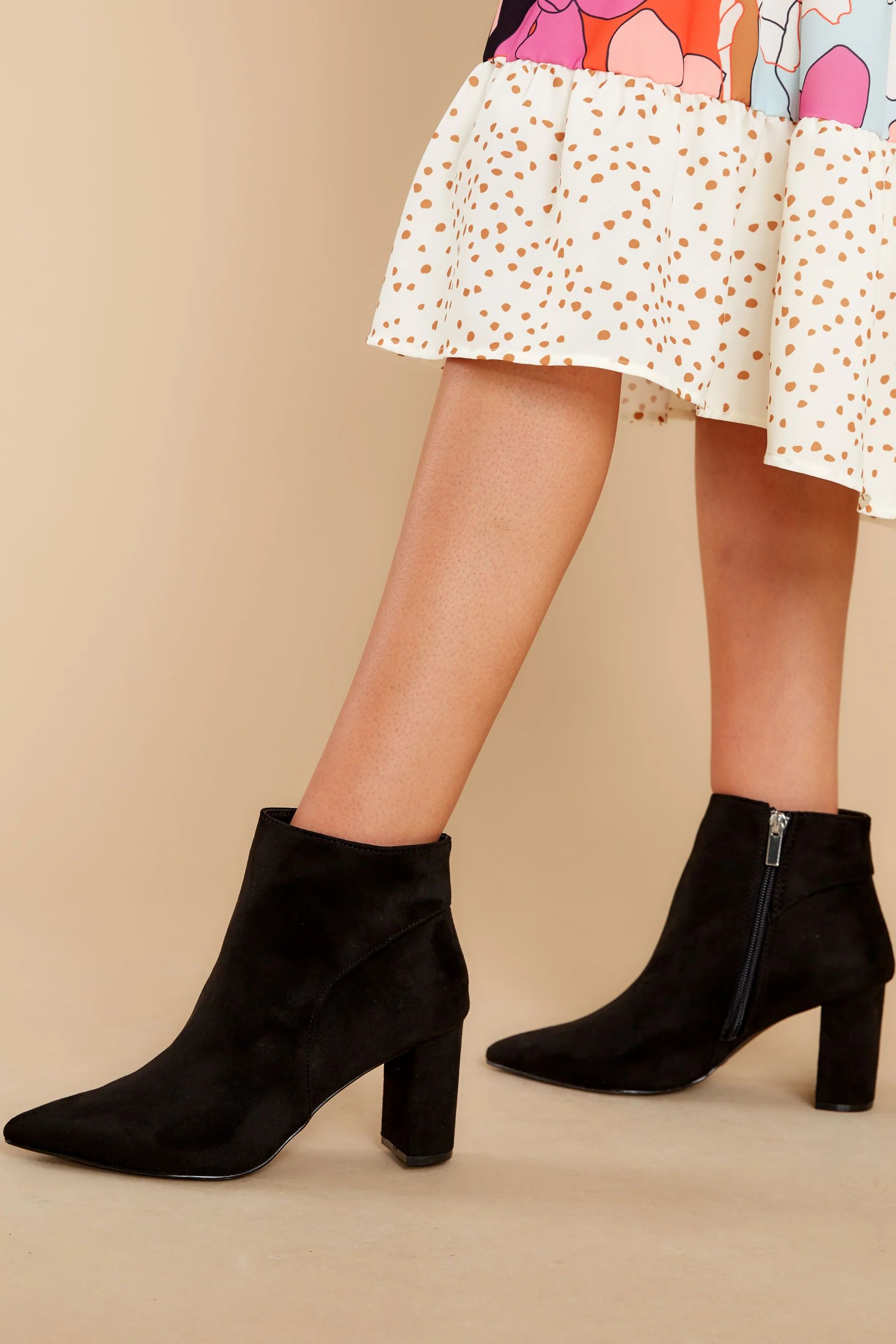 Make It Here Black Ankle Booties | Red Dress 