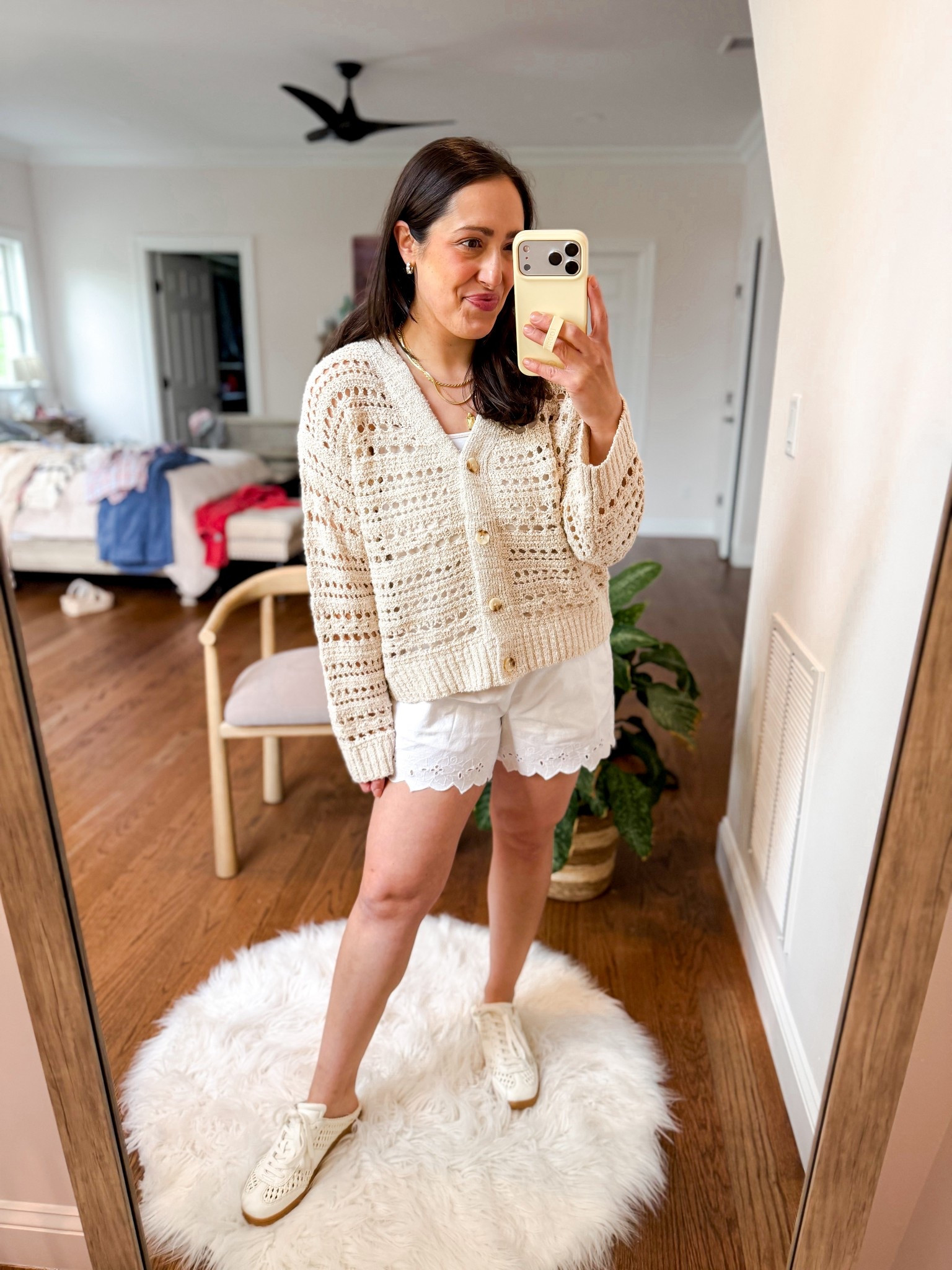 Target Sunday try on
Cardigan: medium
Shorts: mediumm

#LTKMothersDay #LTKootd