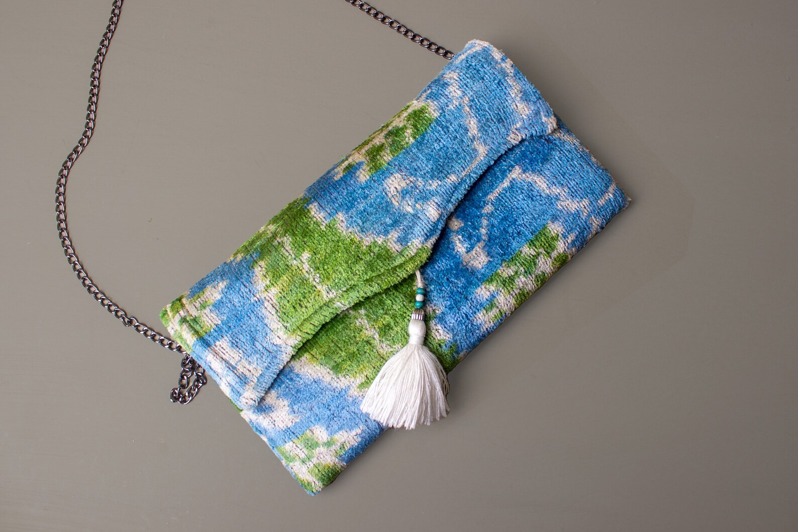 Velvet Ikat Bag Green,clutches and Evening Bag,clutch Purse Pattern,green Clutch Bag,crossbody Ba... | Etsy (US)