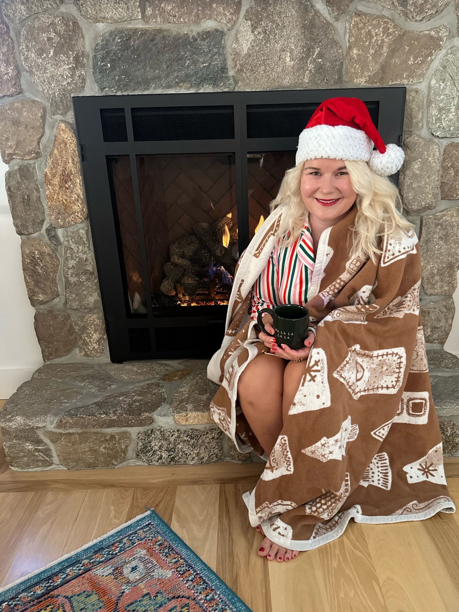  Cozy season. This is the perfect look for Christmas morning. This Pajama shirt from Pink Lily is perfect and fit is true to size. Wearing medium. 

#LTKGiftGuide #LTKHome #LTKHoliday