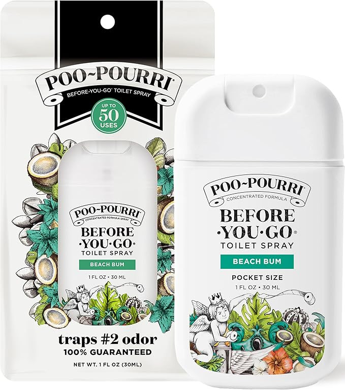 Poo-Pourri Before-You-Go Pocket Toilet Spray, Travel Essentials, Beach Bum, 1 Fl Oz, Up to 50 Use... | Amazon (US)