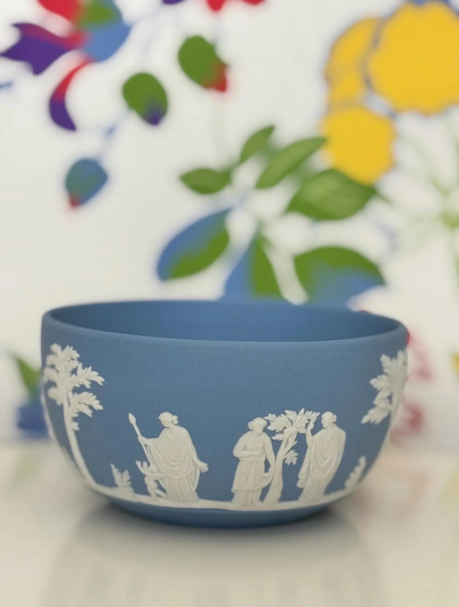 Wedgwood Jasperware 5\u201d Blue Bowl, Cream on Lavender, Vintage - Etsy | Etsy (Global)