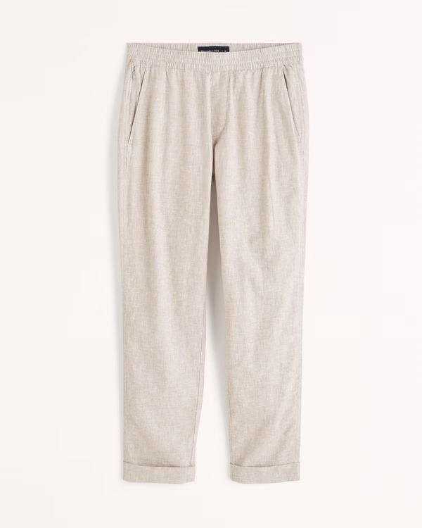 Men's Linen-Blend Pull-On Pant | Men's | Abercrombie.com | Abercrombie & Fitch (US)