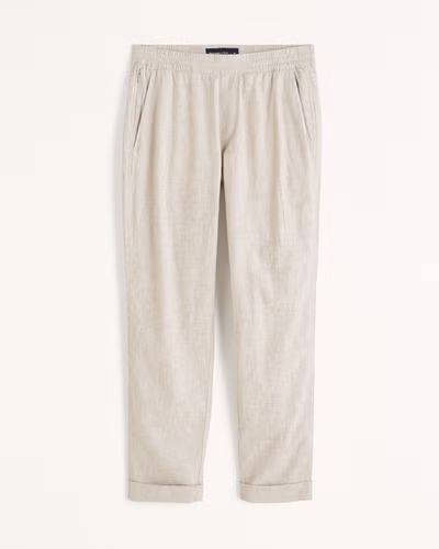 Men's Linen-Blend Pull-On Pant | Men's | Abercrombie.com | Abercrombie & Fitch (US)