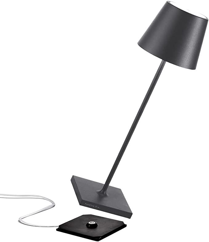 Poldina Pro LED Table Lamp (Dark Grey) Touch On/Off, Touch Dimmable, Powder Coated Aluminum, IP54... | Amazon (US)