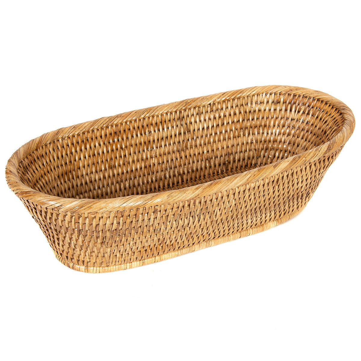 Artifacts Trading Co. Rattan Oval Bread Basket | The Container Store