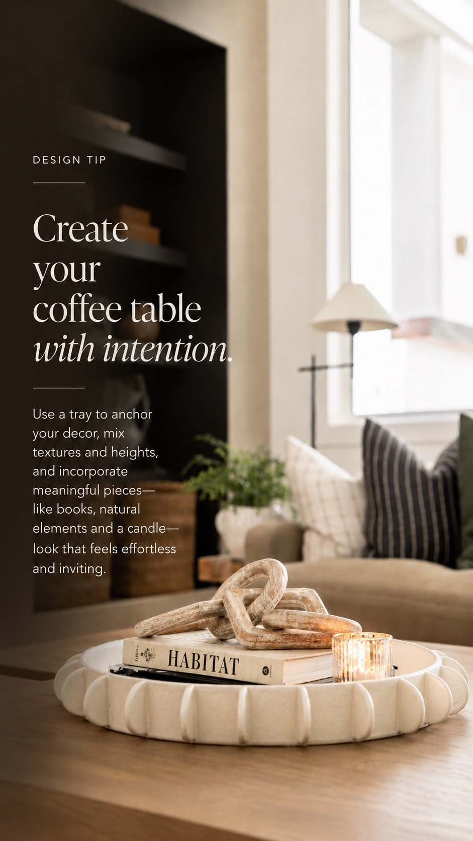 A thoughtfully styled coffee table can make the entire living room feel more pulled together 🤎 Layer books, sculptural accents, natural textures, and a touch of candlelight to create a warm, collected look.

#CoffeeTableStyling #LivingRoomDecor #InteriorStyling #HomeDecor #PorchAndCo

#LTKHome #LTKvlog