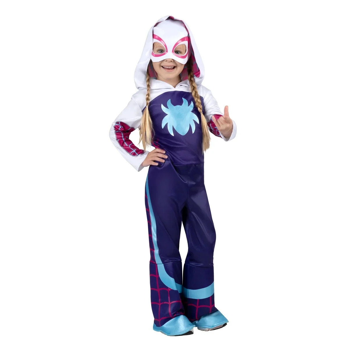 Toddler Girls' Marvel Gwen Stacy Ghost Spider Costume by Jazwares - Size 3T-4T | Walmart (US)