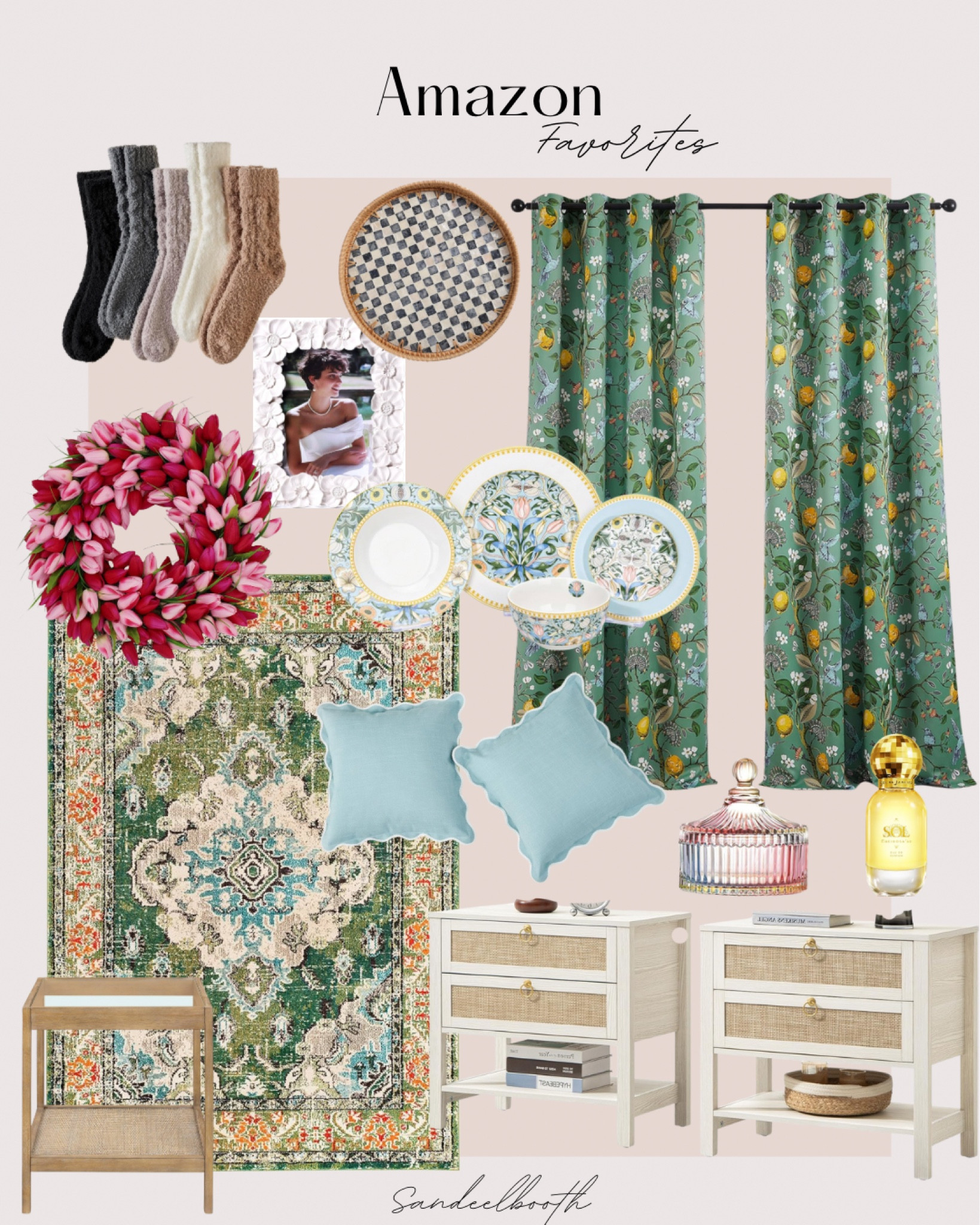 Daily Amazon home, style and beauty favorites. 

My favorite perfume- the only one I wear and I always get compliments on it! 

The tulip wreath is so precious, perfect for Valentine’s Day decor and spring decor too.

The rug has great reviews and is so affordable! 

The white nightstands come in a set of 2 and are marked down right now. 

Obsessed with the dinnerware!! It’s so gorgeous- microwave friendly, dishwasher safe and lead free. 🙌🏼

#LTKGiftGuide #LTKSeasonal #LTKHome