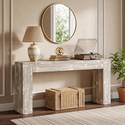 Arhab 63-Inch Solid Wood Console Table | Wayfair North America