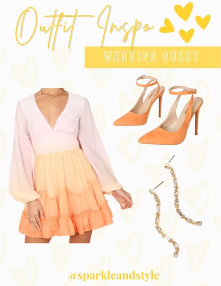 Outfit Inspo: Fall Wedding Guest

This adorable dress is giving me “Candy Corn” vibes which just screams Fall! I love the ombré  tiered skirt and balloon sleeves! So gorgeous and flattering! I styled it with these pretty suede orange heels that match the darkest shade on the ombré of the dress and kept the jewelry simple with these gold diamond dangly earrings! 

#LTKwedding #LTKunder50 #LTKunder100