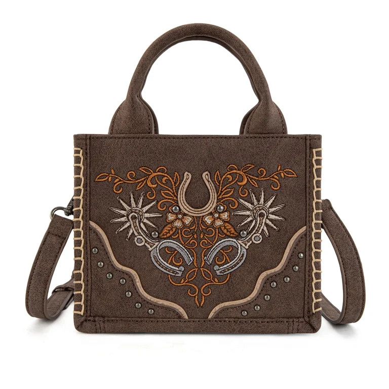 Montana West Mini Tote Bag for Women Western Handbag Embroidered Crossbody Bag Fashion Stylish We... | Walmart (US)