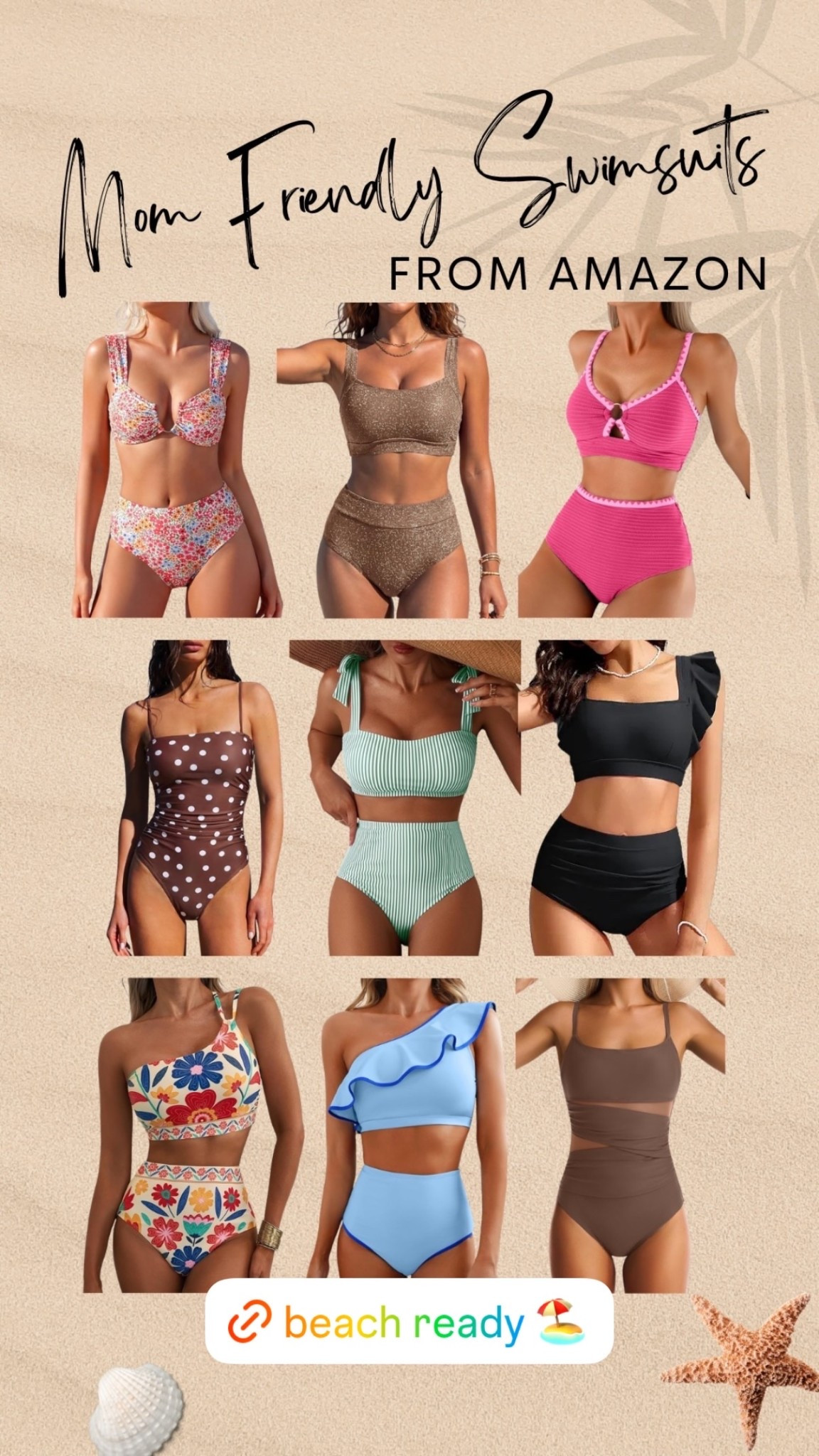 Cute, comfortable, and mom friendly swimsuits!!👙☀️ These Amazon swimsuits have the perfect amount of coverage and support for your next beach/pool day!

#LTKootd #LTKActive #LTKSwim