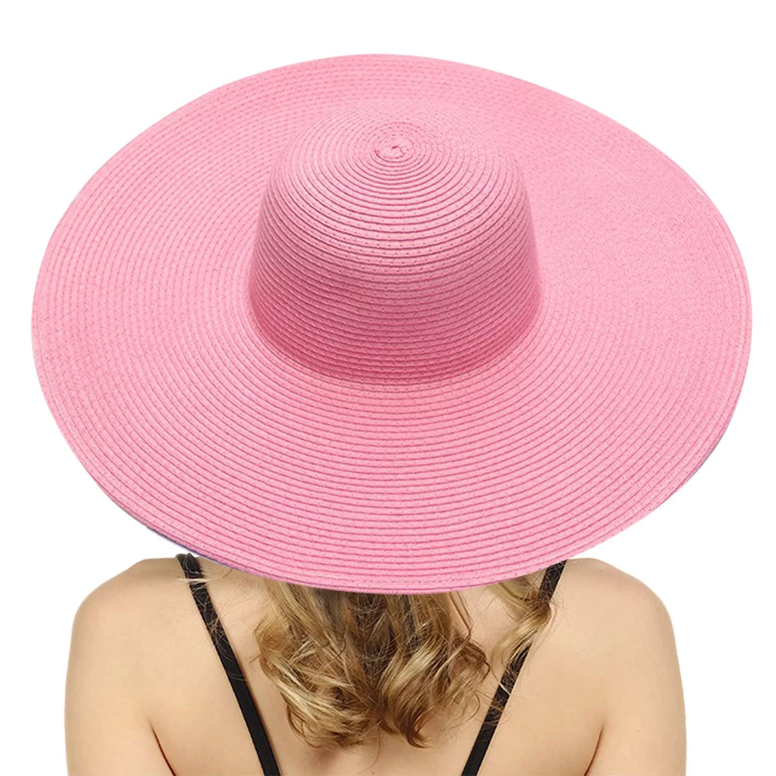 Sun Hat Womens Men Summer Hats For Women Wide Bongrace Women Straw Beach Hat Little Girl Sun Cap ... | Walmart (US)