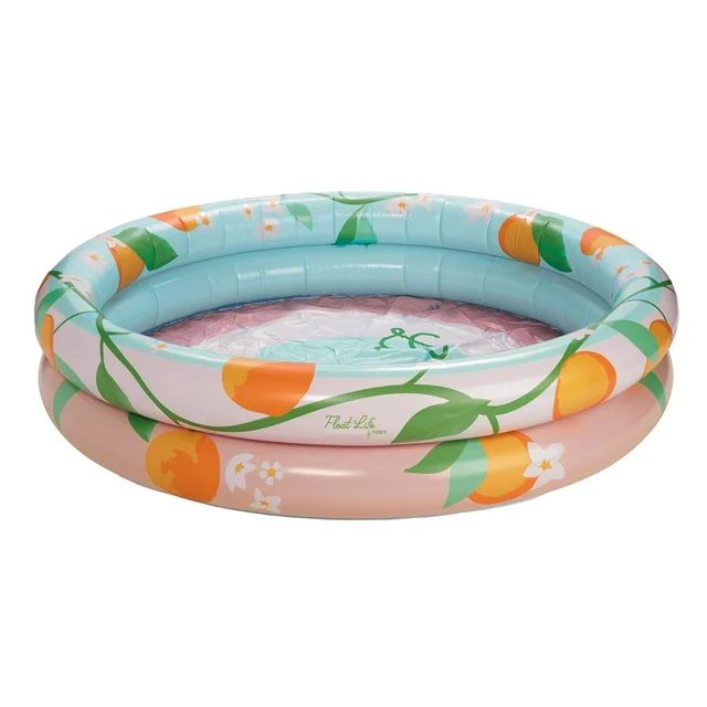 Float Life by Funboy Inflatable Round 2-Ring Pool, Orange Blossom, 65'' Diameter, Children 6+ & A... | Walmart (US)