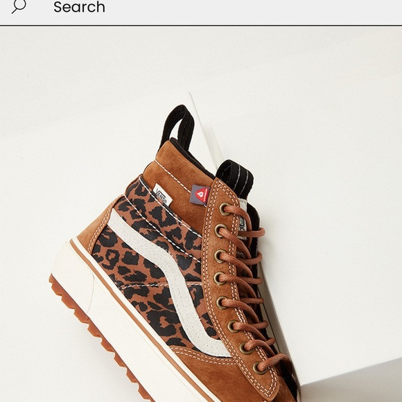 Brown and Leopard High-Top Sneakers | Poshmark
