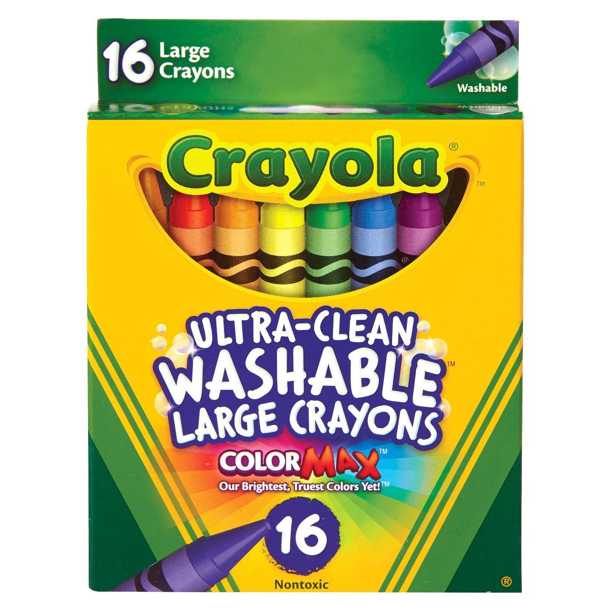 Crayola 16ct Ultra Clean Washable Large Crayons | Target
