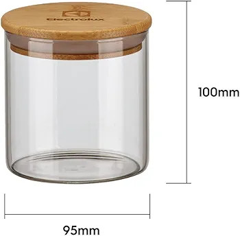 Potes Herméticos Porta-Mantimentos com Tampa de Bambu Electrolux - 4 unidades | Amazon (BR)