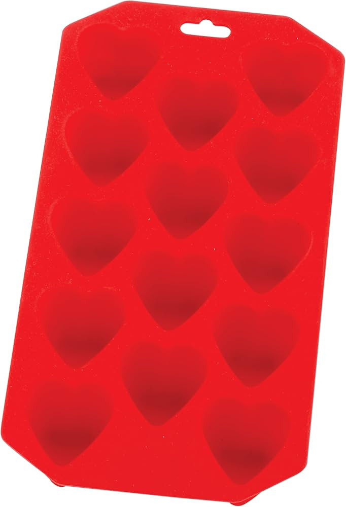 HIC Kitchen Silicone Heart Ice Tray, Chocolate Candy Baking Mold, Non-Stick, Heat-Resistant, Make... | Amazon (US)