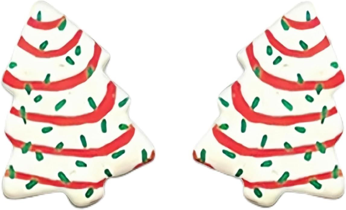 Cute AcrylicChristmas Earrings for Women | Cute Christmas Tree Cake Shape Earring, Holiday Gifts ... | Amazon (US)