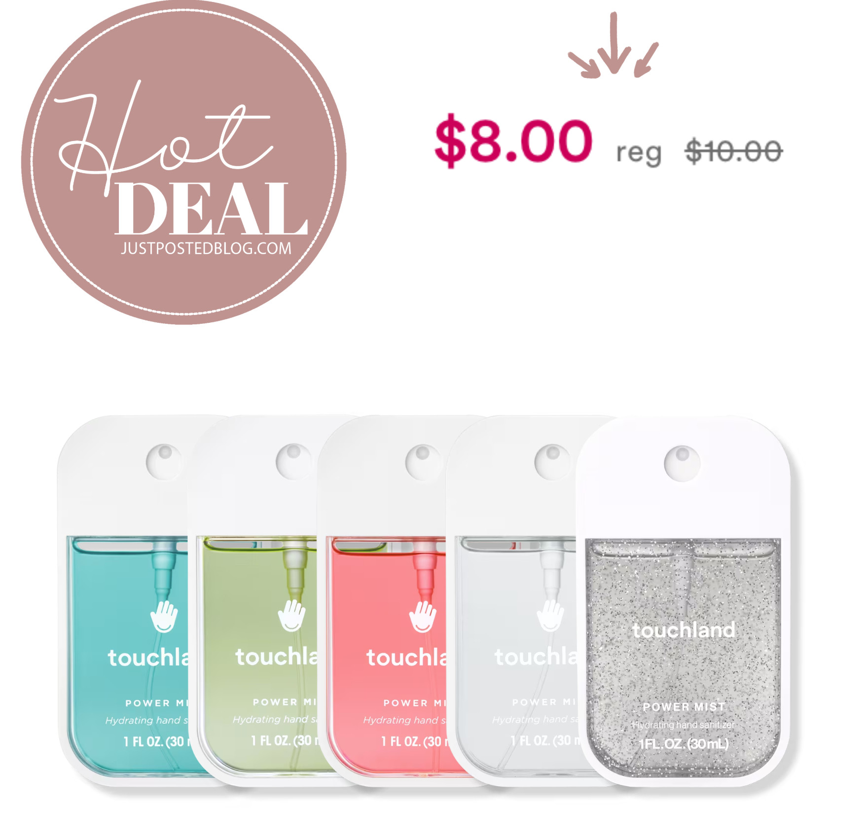 Almost EVERY scent of TouchLand hand sanitizers are on sale!!! If you are looking for Easter basket stuffers for tweens and teens, this would be PERFECT!!!
 

 