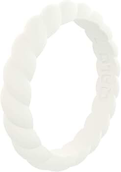QALO Women's Twist Stackable Silicone Ring Collection | Amazon (US)