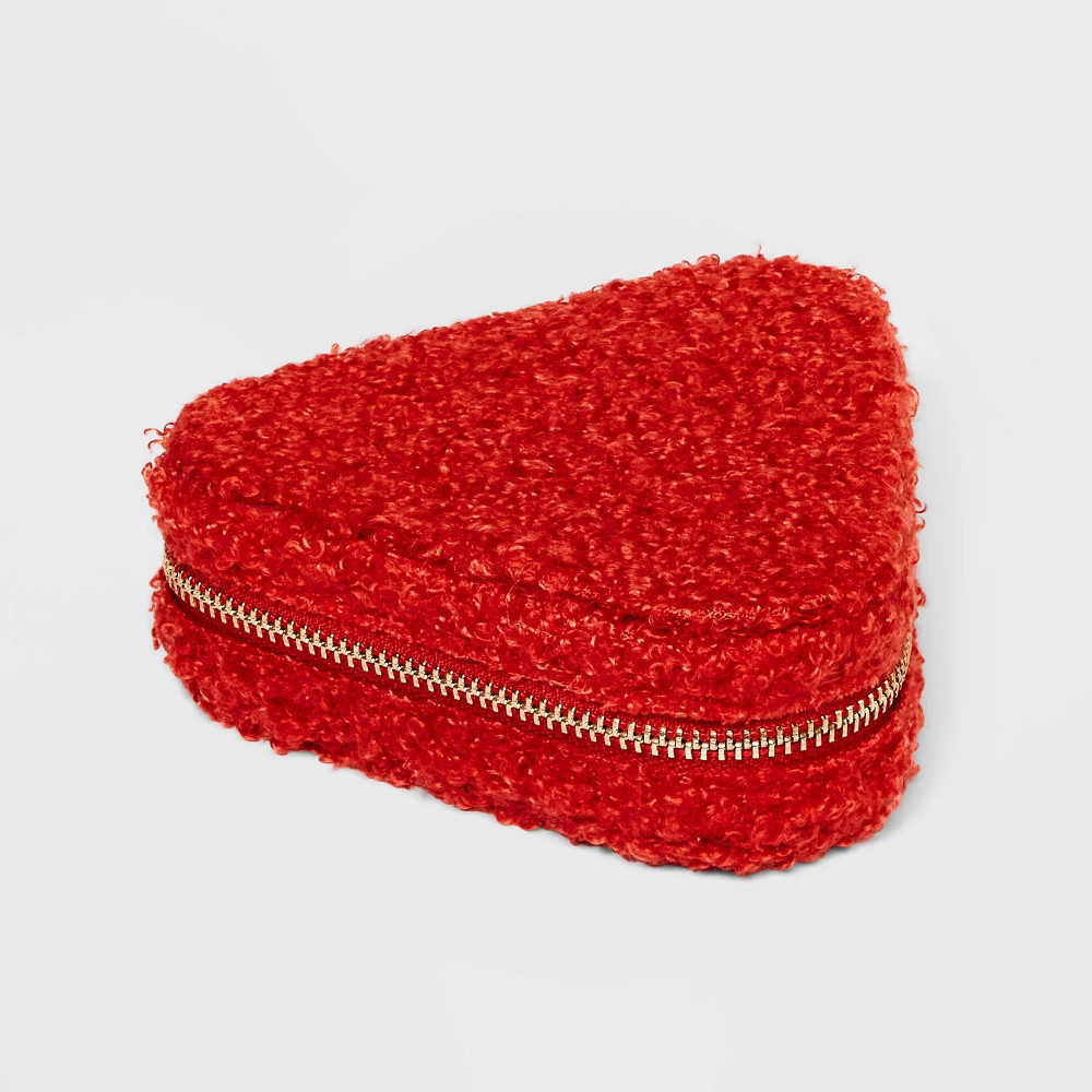 Triangle Zippered Jewelry Case - A New Day Dark Orange | Target