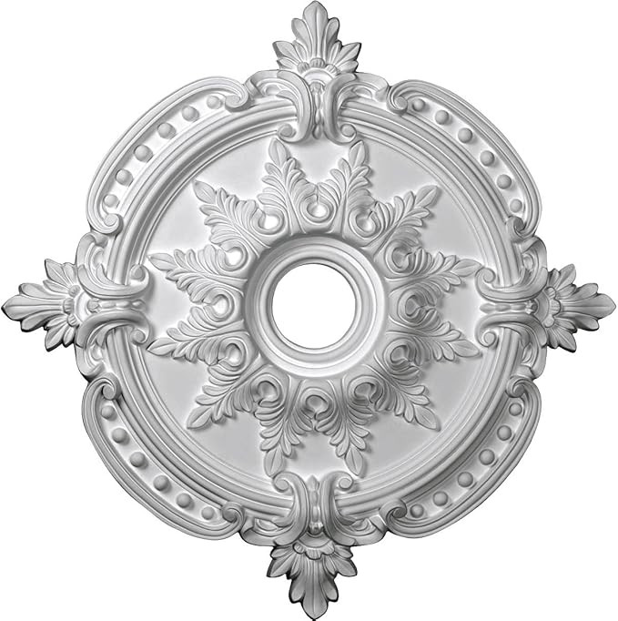 Ekena Millwork CM28BE Benson Classic Ceiling Medallion, 28 3/8"OD x 3 3/4"ID x 1 5/8"P (Fits Cano... | Amazon (US)