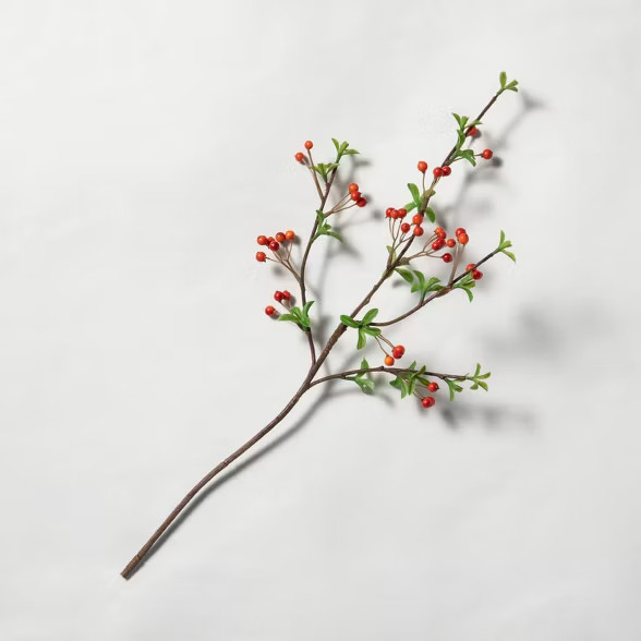 18" Faux Firethorn Stem - Hearth & Hand™ with Magnolia | Target