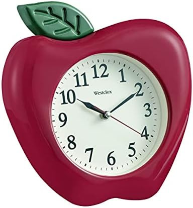 Westclox 10" 3-Dimensional Apple Wall Clock- Model #38038A | Amazon (US)