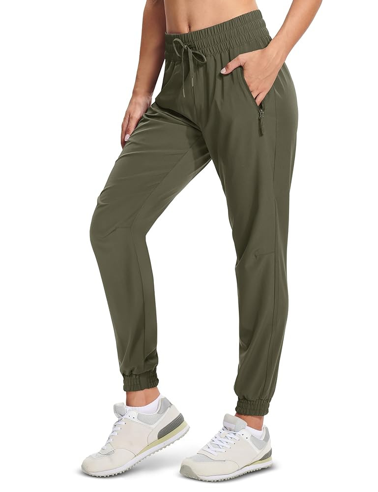 MAGCOMSEN Women's Hiking Pants Lightweight Quick Dry Athletic Running Joggers with Pockets Outdoo... | Amazon (US)