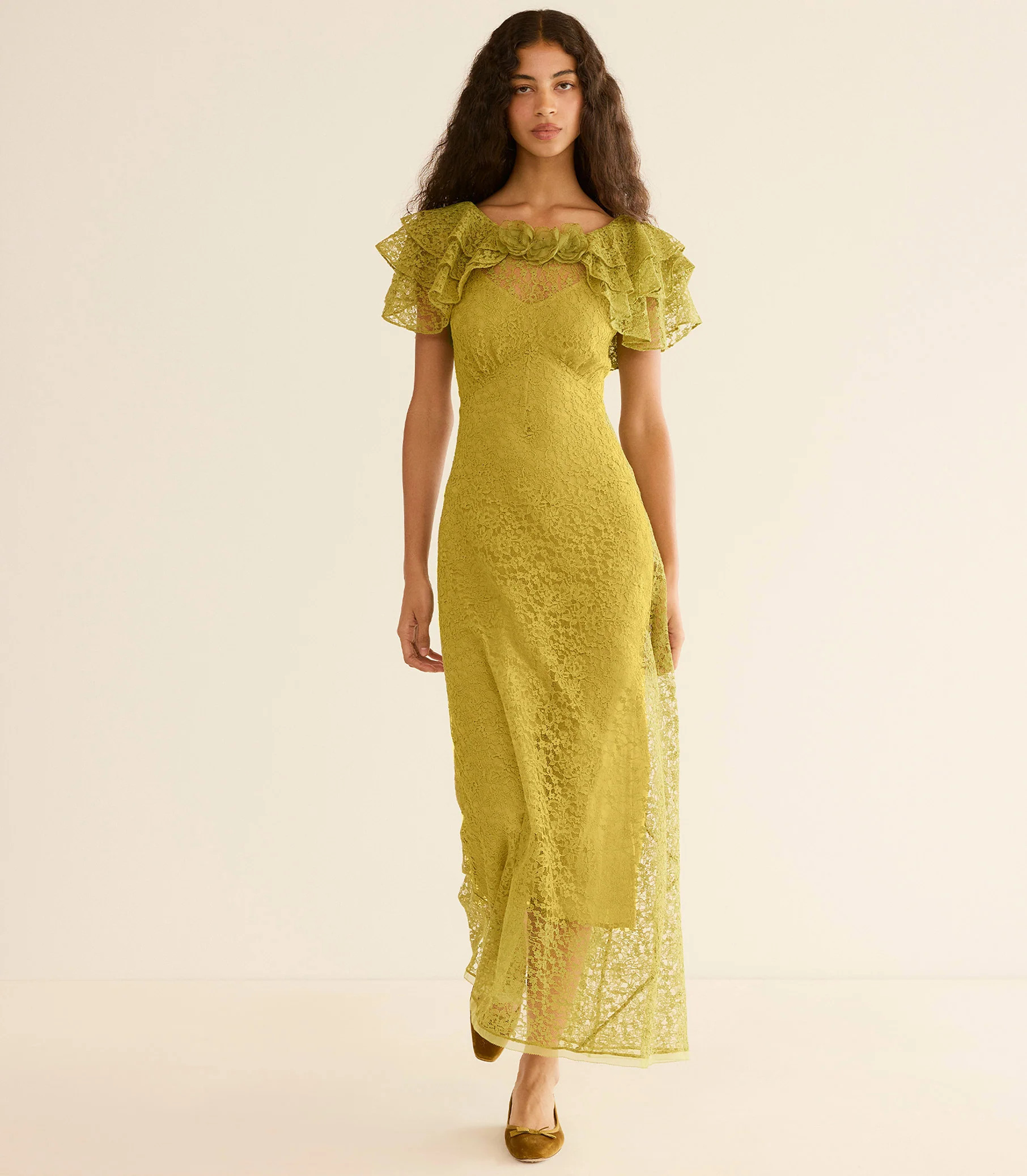 Nevara Dress - Green Tea | DÔEN | DOEN