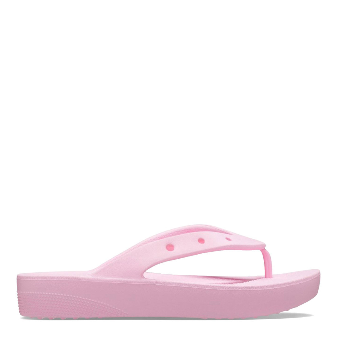 Crocs Female Pink Platform Flip Flops - Size 4 | BrandAlley
