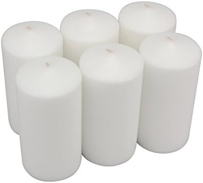 Amazon.com: Stonebriar SB-SP-3548A Tall 3 x 6 Inch Unscented Ivory Pillar Candle Set, Set of 6, 3x6  | Amazon (US)