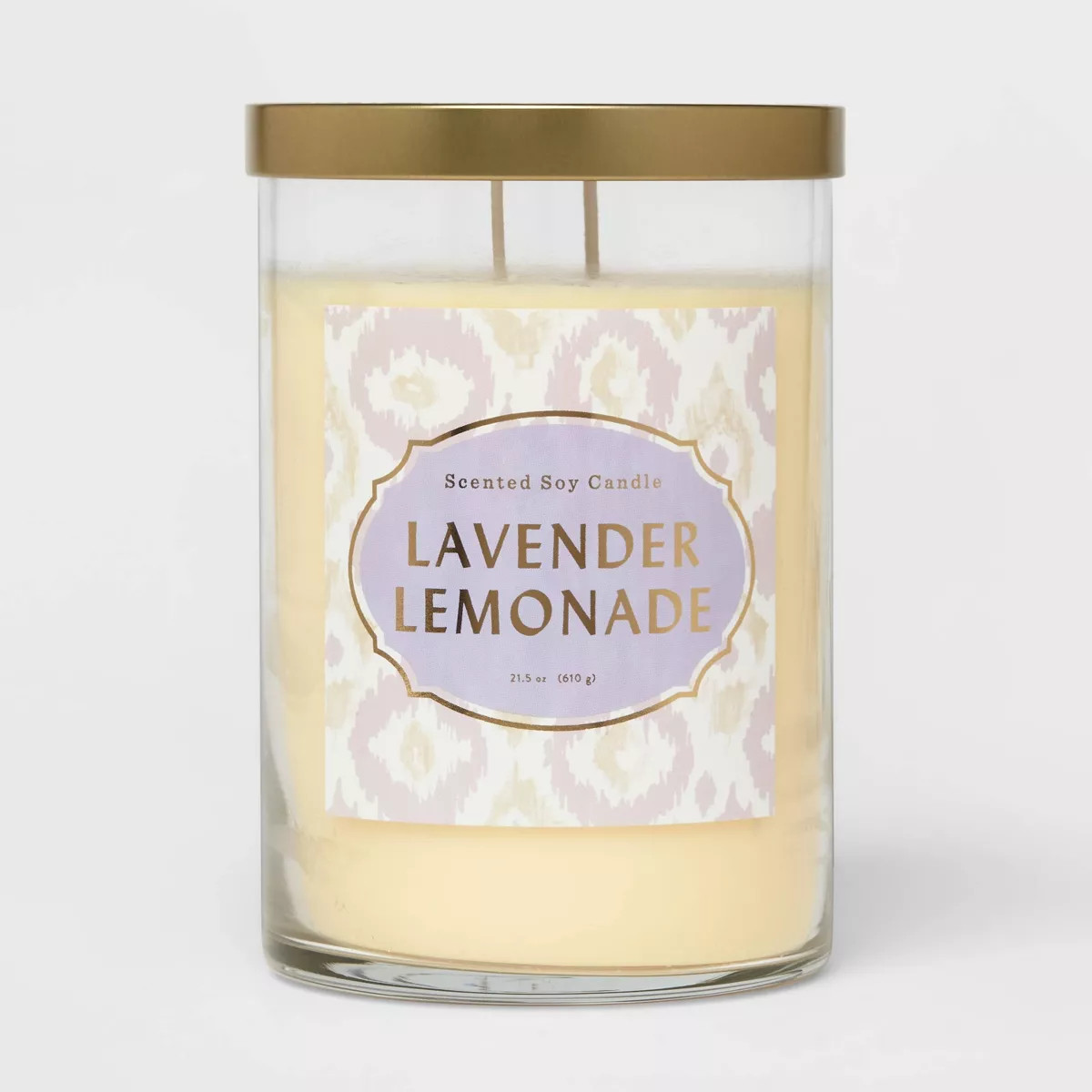 Clear Glass Lavender Lemonade Lidded Jar Candle Pale Yellow - Opalhouse™ | Target