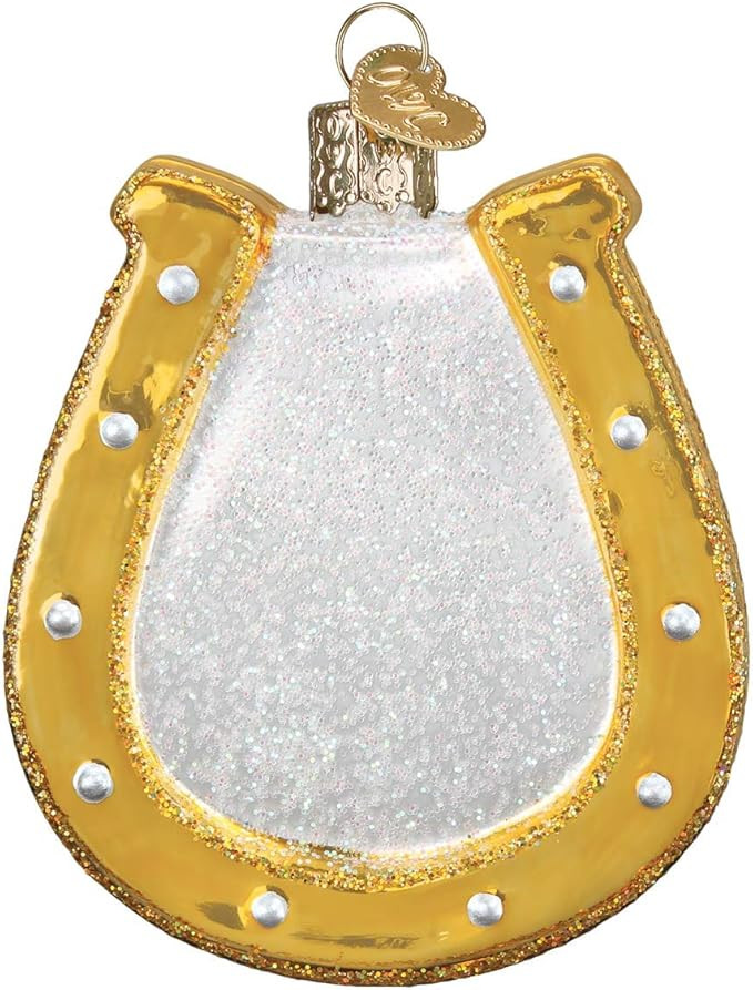 Old World Christmas Horseshoe Glass Blown Ornament for Christmas Tree, Handcrafted Holiday Decora... | Amazon (US)
