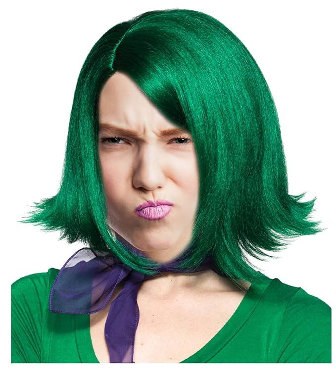 Costume Adventure Green Flip Wig Costume Wig Green Character Wig Costume Joy Wig | Amazon (US)