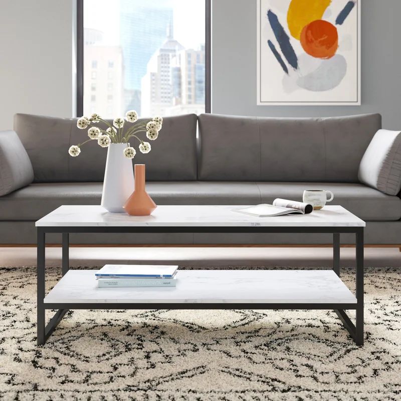 Froelich Frame Coffee Table with Storage | Wayfair North America